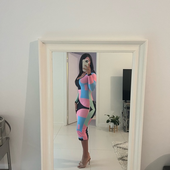 Amy shehab ABSTRACT DRESS - Picture 2 of 2